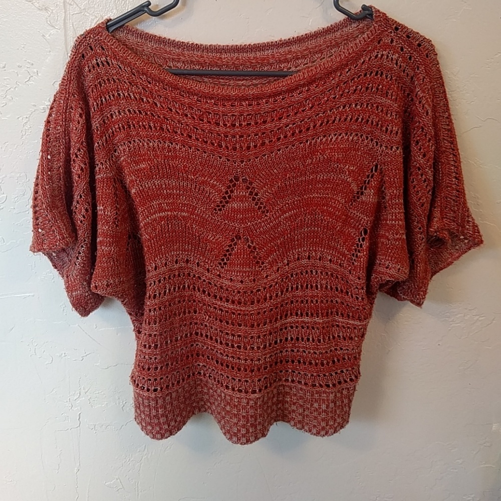 🥀Cropped crocheted sweater 💙